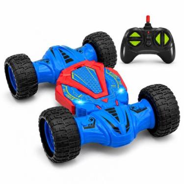 Imagem de Carrinho Controle Remoto Acrobático Stunt Car Gira 360 Graus Dupla Fac