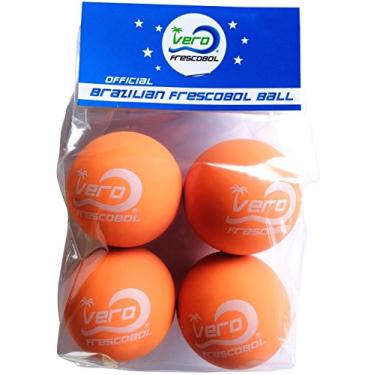 Imagem de Frescobol Balls, mamão brasileiro Laranja Bola 4-Pack