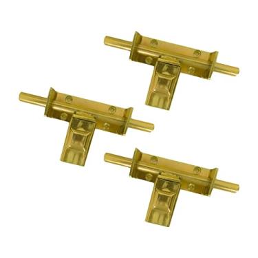 Imagem de Kit 3 Trinco Ferrolho Trava Portão Com Proteção para Cadeado