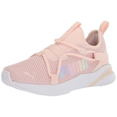 Imagem de PUMA Tênis infantil unissex Softride Rift sem cadarço, Nuvem rosa puma branco, 5 Big Kid