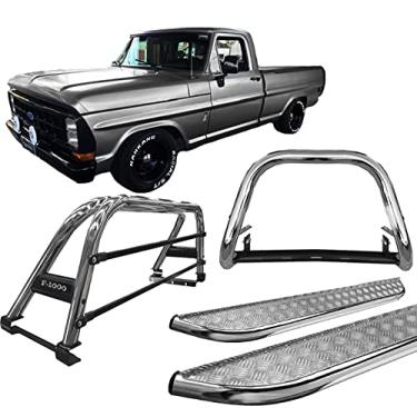 Imagem de Kit quebra mato+Estribo CH +Santo Ant DUPLO F1000 92 CROMADO