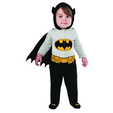 Imagem de Rubie's Fantasia de Batman para bebês DC Comics estilo super-herói, Multi, 0-6 Meses