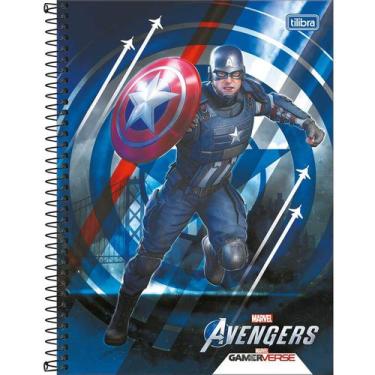 Imagem de Caderno Espiral Avengers Capa Dura 1 Matéria 80 Folhas Ca - Tilibra
