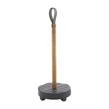 Imagem de Mud Pie Paper Towel Holder, Black, 15 1/4" x 5 1/2" Dia