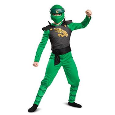 Imagem de Disguise Lloyd Costume for Kids, Classic Lego Ninjago Legacy Themed Children's Charcter Jumpsuit, Child Size Large (10-12), Green & Black (106569G)