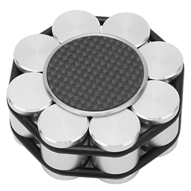 Imagem de Braçadeira de peso recorde, estabilizador de peso de mesa giratória Estabilizador de disco LP com parte inferior de silicone para amortecimento de vibração