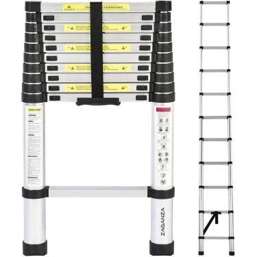 Imagem de Escada Telescópica Extensiva De Alumínio 13 Degraus 3,8 M