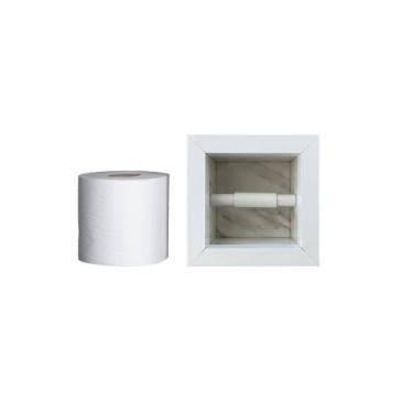 Imagem de Porta Papel Higiênico Em Porcelanato Para Banheiro 15X15x10 - Ibizzano
