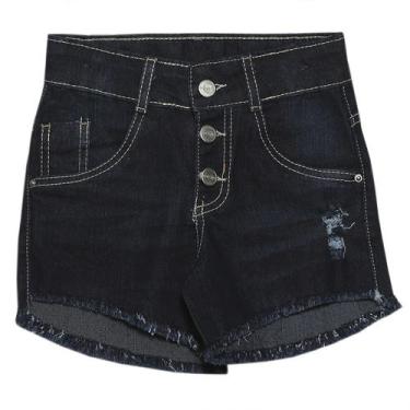 Imagem de Shorts Juvenil Popstar C/ Botão Jeans - Unica - 10 - Look Jeans