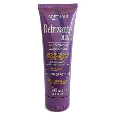 Imagem de Soft Hair Defrizante Termo Protetor Blond  Modelador Liso 240 mL
