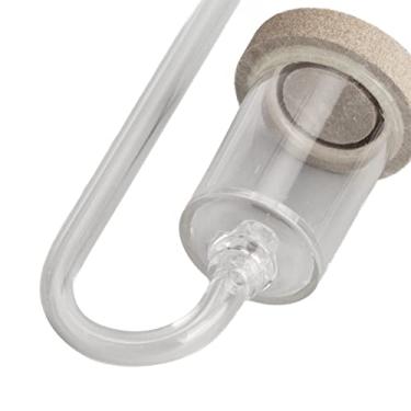 Imagem de Difusor de CO2 para aquário, acrílico aquário dióxido de carbono balcão de bolhas transparente com ventosa para plantas de aquário G