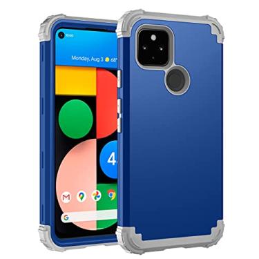 Imagem de For Google Pixel 4a 5G 3 in 1 Shockproof PC + Silicone Protective Case