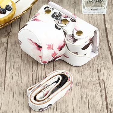 Imagem de HONGYAN capa da câmera Capa de câmera de couro PU padrão PU para Sony A6000 / A6300 / A6400 / NEX 6 acessórios para câmera