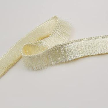 Imagem de 1 m de espessura de poliéster renda guarnição chapelaria vestuário travesseiro decoração fita franja colorida 2,8 cm rosa branco preto cinza verde, no6