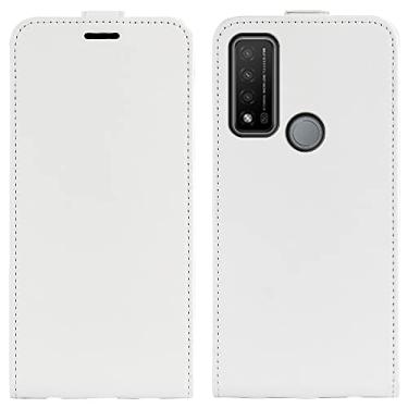 Imagem de HONGYAN Capa de telefone Para TCL 20 R 5G R64 Textura Única Caixa De Couro Vertical De Couro Vertical Caixa Com Slots De Cartão e Moldura De Fotos Capa protetora
