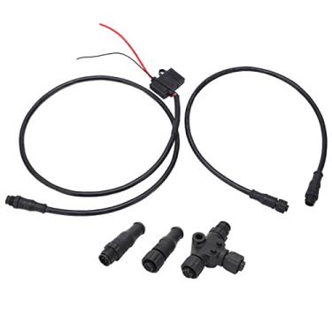 Imagem de Marine para NMEA 2000, kit de iniciante ABS IP67 à prova d'água Backbone Kit de alimentação com conector T terminal fêmea macho fusível para redes Lowrance