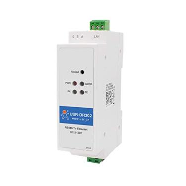 Imagem de PUSR USR-DR302 Din-Rail RS485 para conversor Ethernet transmissão bidirecional transparente entre RS485 e RJ45