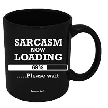 Imagem de Funny Guy Mugs Caneca de café de cerâmica Sarcasm Now Loading - 325 ml - Caneca de café engraçada ideal para mulheres e homens - Caneca de café divertida divertida com frases espirituosas
