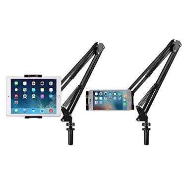 Imagem de Suporte De Mesa P/Tablet E Celulares 4 A 10.5 Polegas Rock - iPhone, iPad, Galaxy, (Preto)