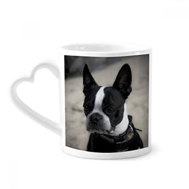 Imagem de Caneca Bulldog Pet Animal Imagem Escura Caneca Café Cerâmica Copo Coração Vidro