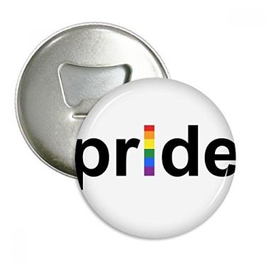 Imagem de LGBT Rainbow Gay Lésbica Transgênero Abridor de Garrafas Imã de Geladeira Emblema Multifuncional