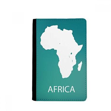 Imagem de Mapa de contorno do continente africano porta-passaporte notecase burse carteira capa porta-cartão, Multicolor