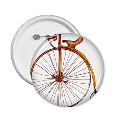 Imagem de Emblema de bicicleta à moda antiga com rodas altas da Grã-Bretanha Broche Emblema acessório decoração 5 peças