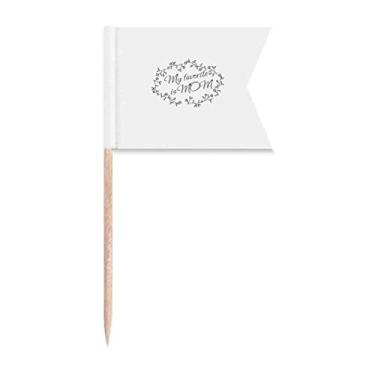 Imagem de Anéis Expressing Mother Love para palito de dentes, marcadores de rotulagem para bolo de festa, prato de queijo