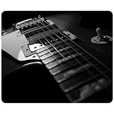 Imagem de Música Abstrata Les Paul Guitars Personalizado Retângulo Mousepad, Mouse Pad