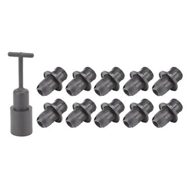 Imagem de Soquete de Lâmpada de Vela, Alta Taxa de Eletricidade 10PCS E14 Suporte de Lâmpada Com Luva para Sala de Jantar (Preto)