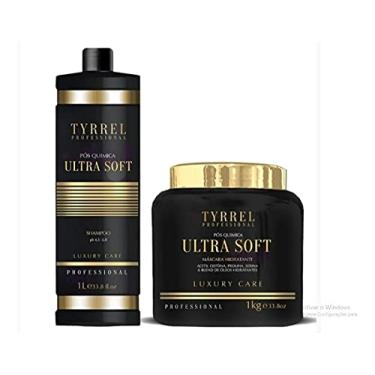 Imagem de TYRREL Kit de Cuidados Capilares Pós Química Ultra Soft - Hidratação Capilar - Elasticidade, Brilho Excepcional, Fortalecimento e Neutralização de PH - 2 Produtos