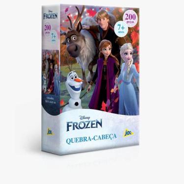 Imagem de Quebra Cabeça Frozen 200 Peças 7 Anos+ - Toyster