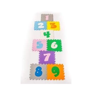 Imagem de TATAMI KIT INFANTIL AMARELINHA- 9 PECAS 10mm- DIMENSÃO 0,33x0,33x10