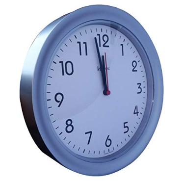 Imagem de Relógio de Parede Quartz Prata Metalico