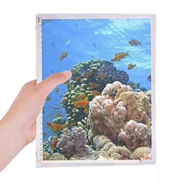 Imagem de Caderno de fotos da natureza da ciência do oceano com folhas soltas e diário recarregável