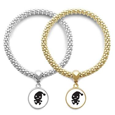 Imagem de DIYthinker Hat Happy Fear Pulseira para amante do Dia das Bruxas, pingente, joia para presente de casal