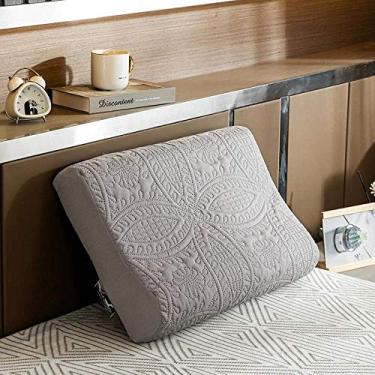 Imagem de Roupa de Cama Par de Fronha 100% Algodão Egípcio, Capa de Almofada de Óleo com cabeça de memória em látex impermeável red_30 * 50, Conjunto de Fronha de Seda com 2