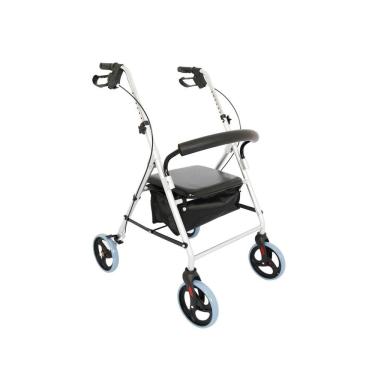 Imagem de Andador Adulto 4 Rodas Com Assento E Cesto D12 Dellamed