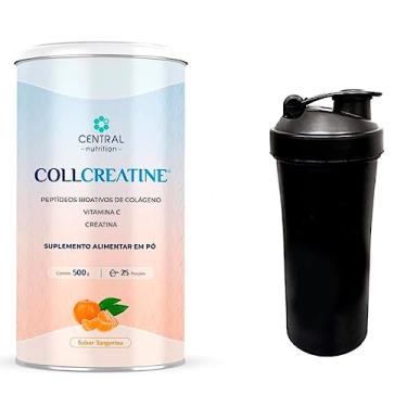 Imagem de CollCreatine Tangerina 500g - Central Nutrition + Coqueteleira