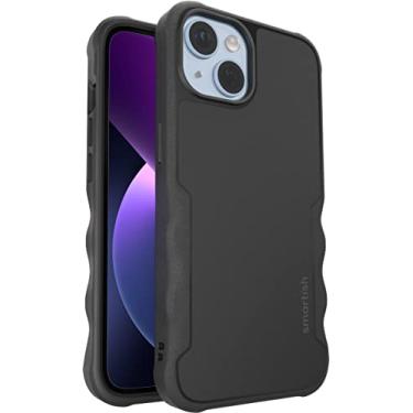 Imagem de Smartish Capa magnética protetora para iPhone 14 - Gripzilla compatível com MagSafe [resistente + resistente] Capa fina blindada com proteção testada contra quedas para Apple iPhone 14 - Black Tie