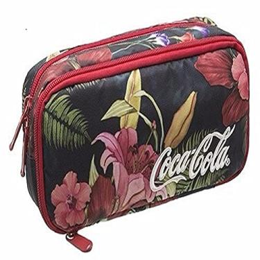 Imagem de Mochila de Costa Juvenil Coca Cola Bloom Floral Pacific Cor: Vermelho