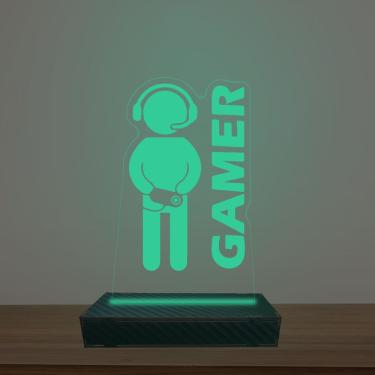 Imagem de Luminária Led 3d Gamer Abajur Luxo