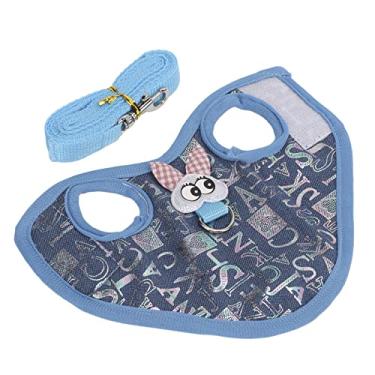 Imagem de Chinchila Roupas Corda de tração, Divisória respirável Design para Pequenos Animais Roupas Confortável Estilo de desenho animado para Pequenos Animais para Furões para Hamsters(M)