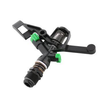 Imagem de Bettomshin Aspersor de braço giratório, 3/4BSPF plástico e aço inoxidável 360 graus giratório bocal de pulverização para irrigação no jardim 1 peça