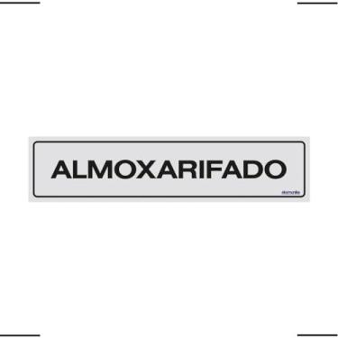 Imagem de Placa De Sinalização Almoxarifado 30x7 Ekomunike - B-508 F9e