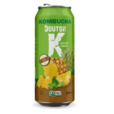 Imagem de Kombucha Orgânica Sabor Abacaxi e Menta 350ml DRK