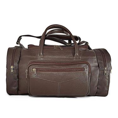 Imagem de Bolsa Grande De Viagem Masculina Espaçosa De Couro - Le Voyage