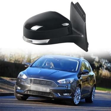 Imagem de Espelho de porta lateral do passageiro adequado para Ford Focus 3 MK3 2012-2018 conjunto de espelho retrovisor para acessórios Ford Focus ajuste elétrico, luz de direção, aquecimento, sensor
