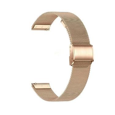 Imagem de Sunorshop Pulseira de rastreador de fitness, acessórios de substituição ajustáveis, pulseira esportiva clássica para relógio inteligente H23 (dourada