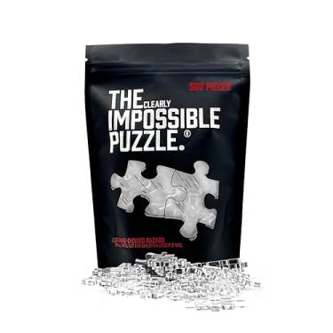 Imagem de CM Originals The Clearly Impossible Puzzle 500 Pieces Hard Puzzle for Adults (Acrylic, Jigsaw, 18.75x11 inches, 1 Pound, Made in USA)